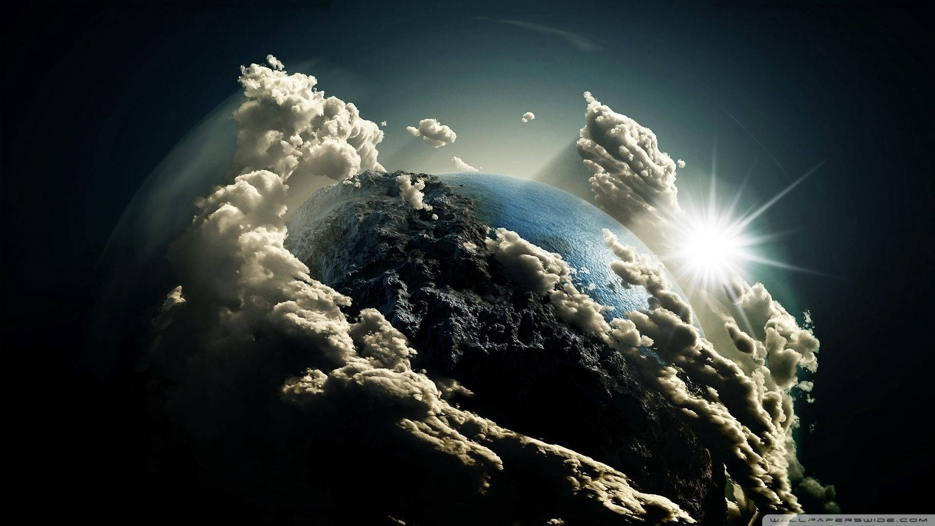 4k Earth Overcast Planet Wallpaper