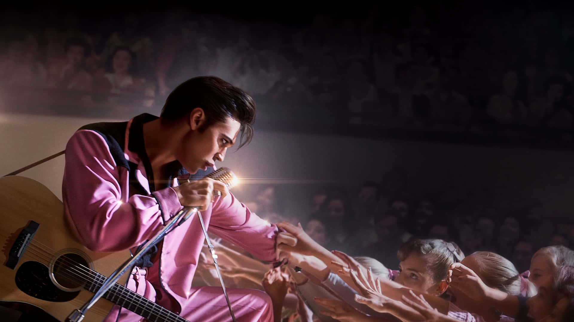 4k Elvis Interacting With Fans Wallpaper