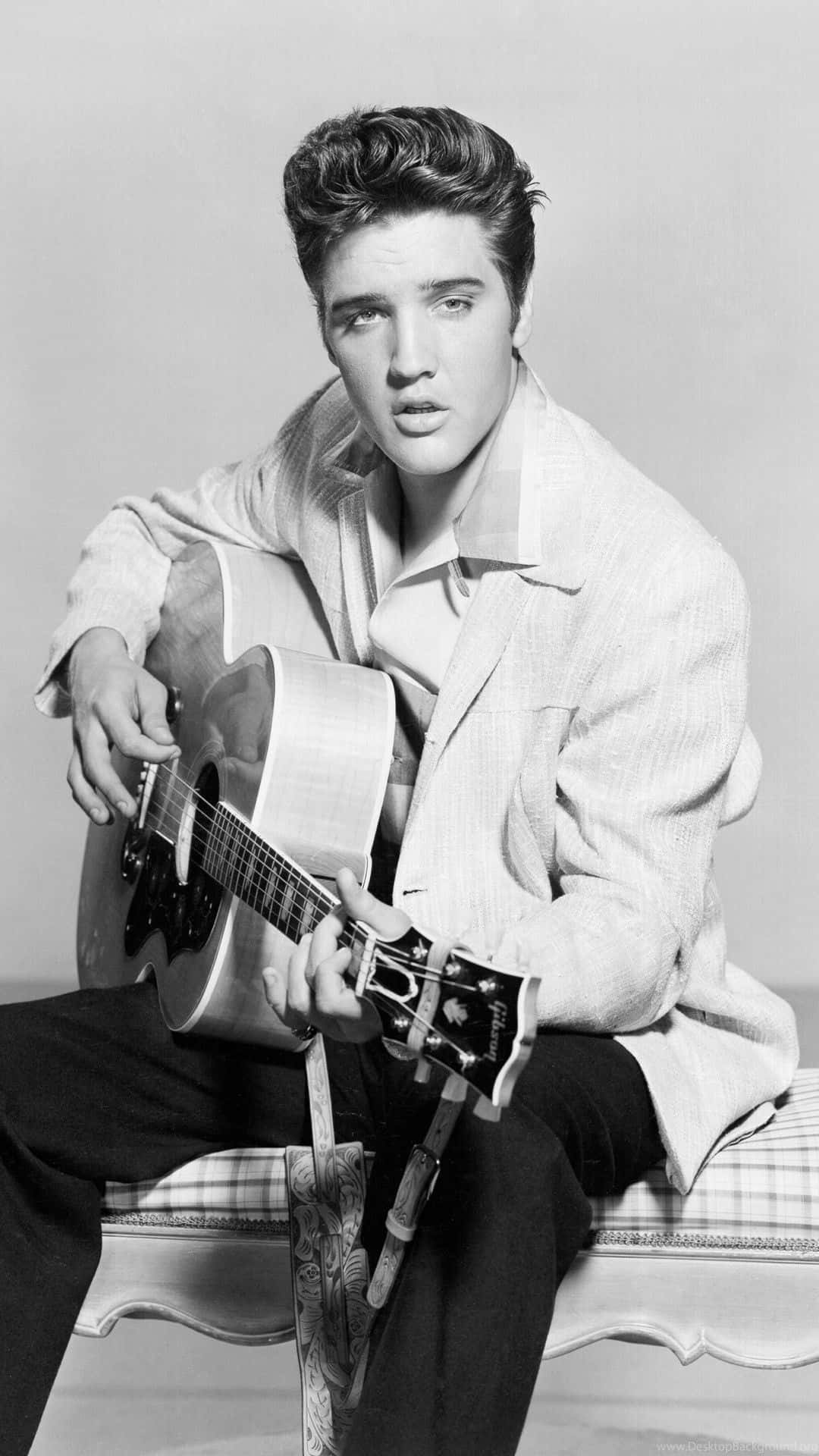 Imagemicônica De Elvis Em 4k. Papel de Parede
