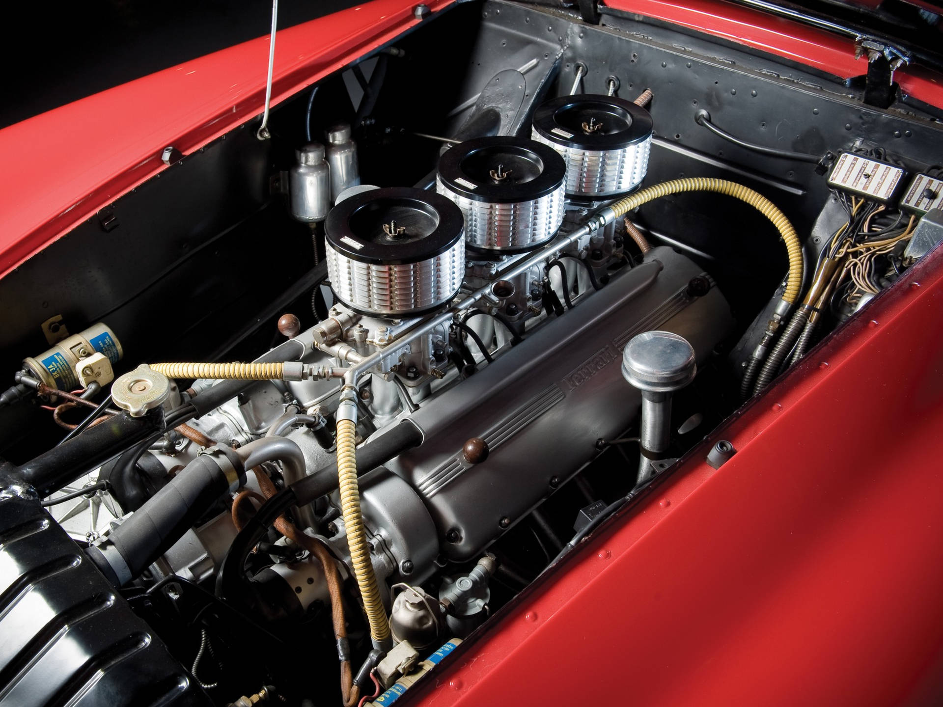 Motore Ferrari 166 Scaglietti 4k Sfondo