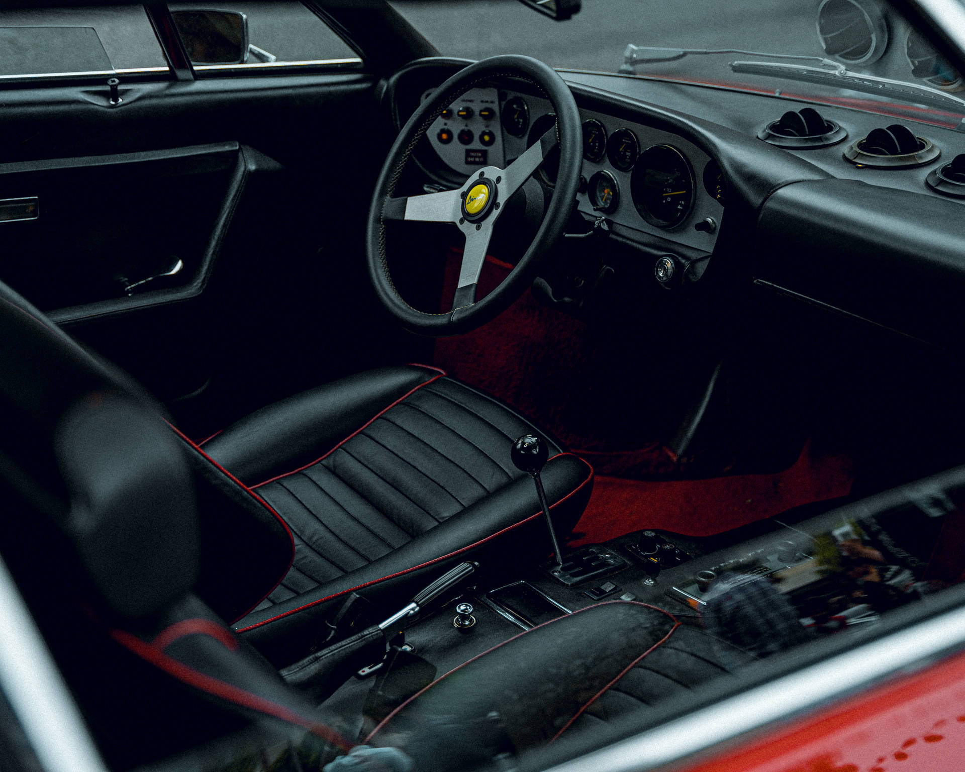 4k Ferrari Dino 308 Interior Wallpaper