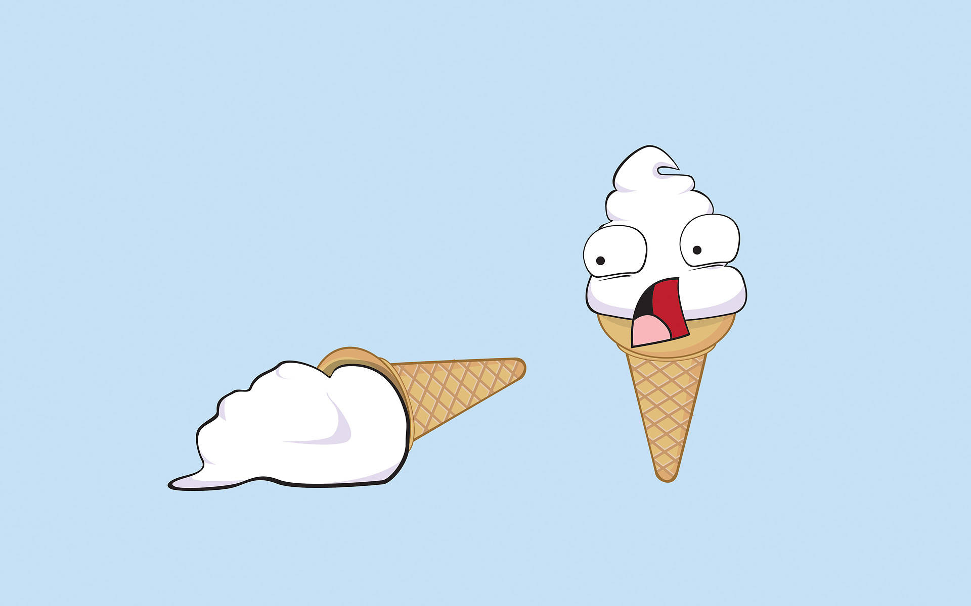 4k Food Ice Cream Cones Wallpaper