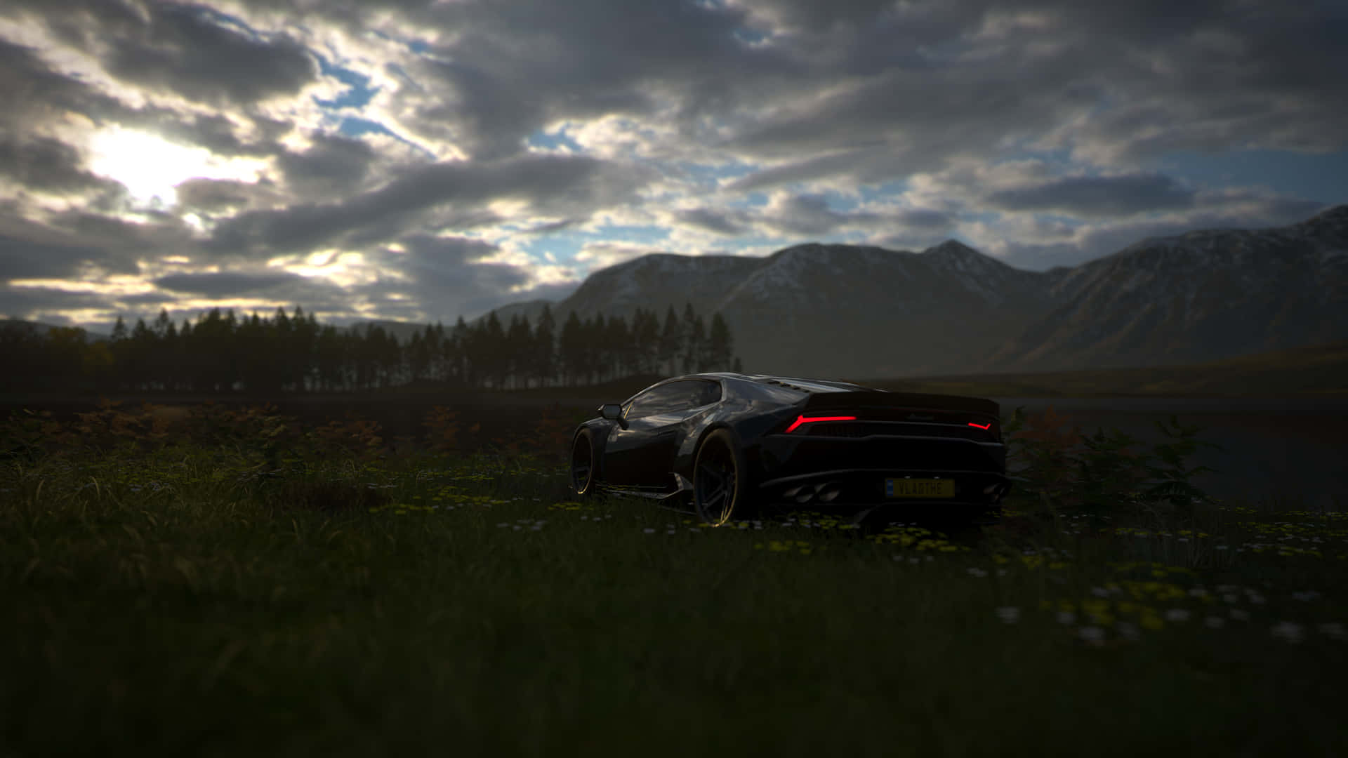 4k Forza Horizon 4 Background Black Chevrolet Camaro