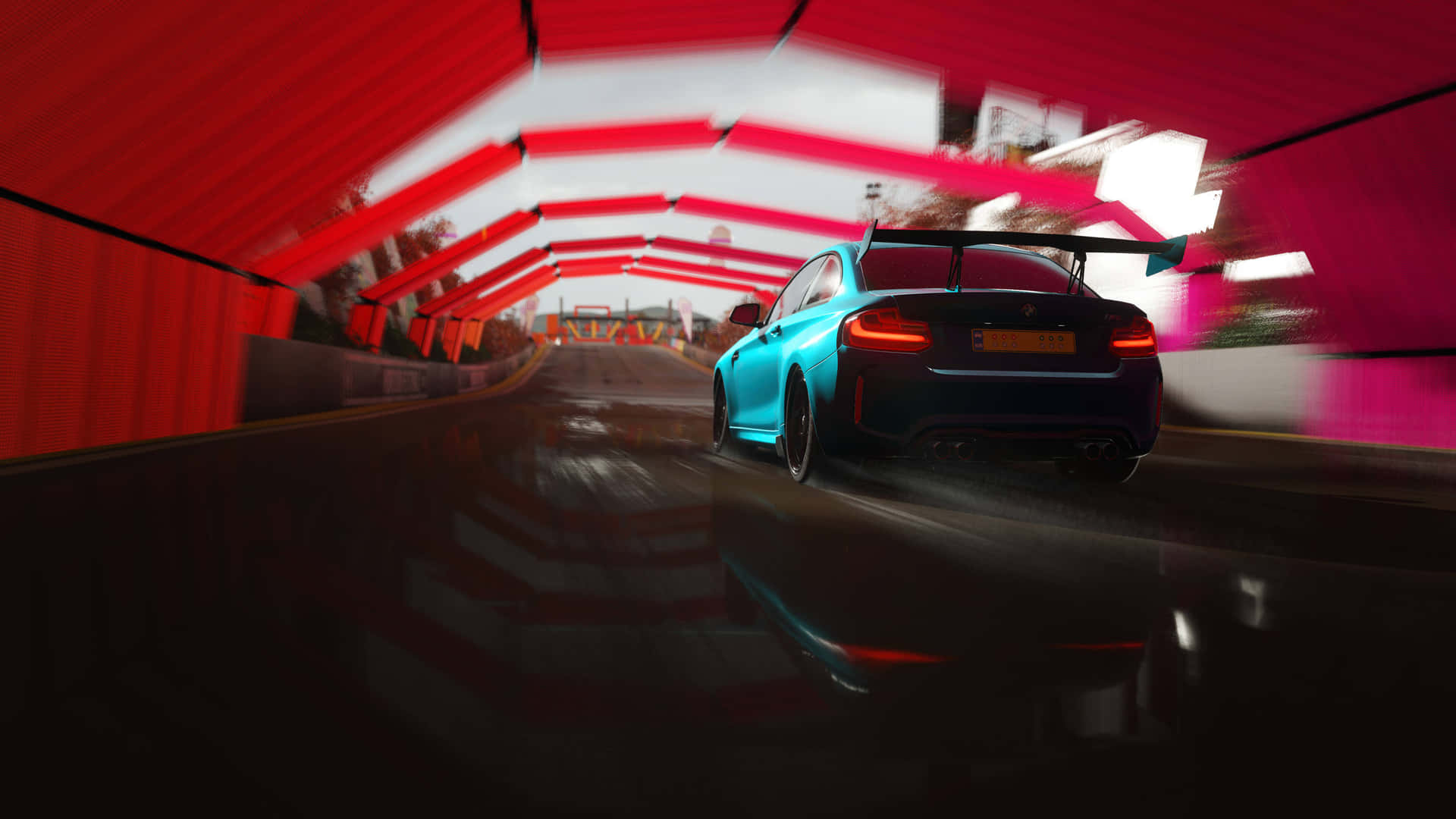 4k Forza Horizon 4 Background Light Blue Sports Car