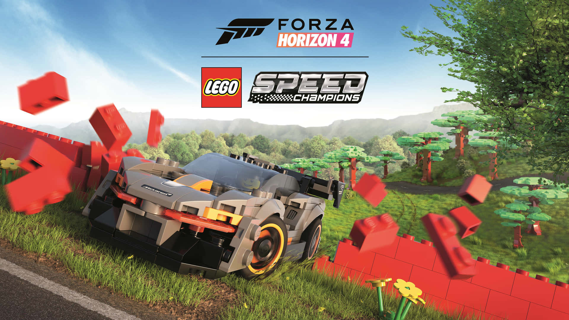 "Dynamic Clash of Power and Beauty - 4K Forza Horizon 4 Background"