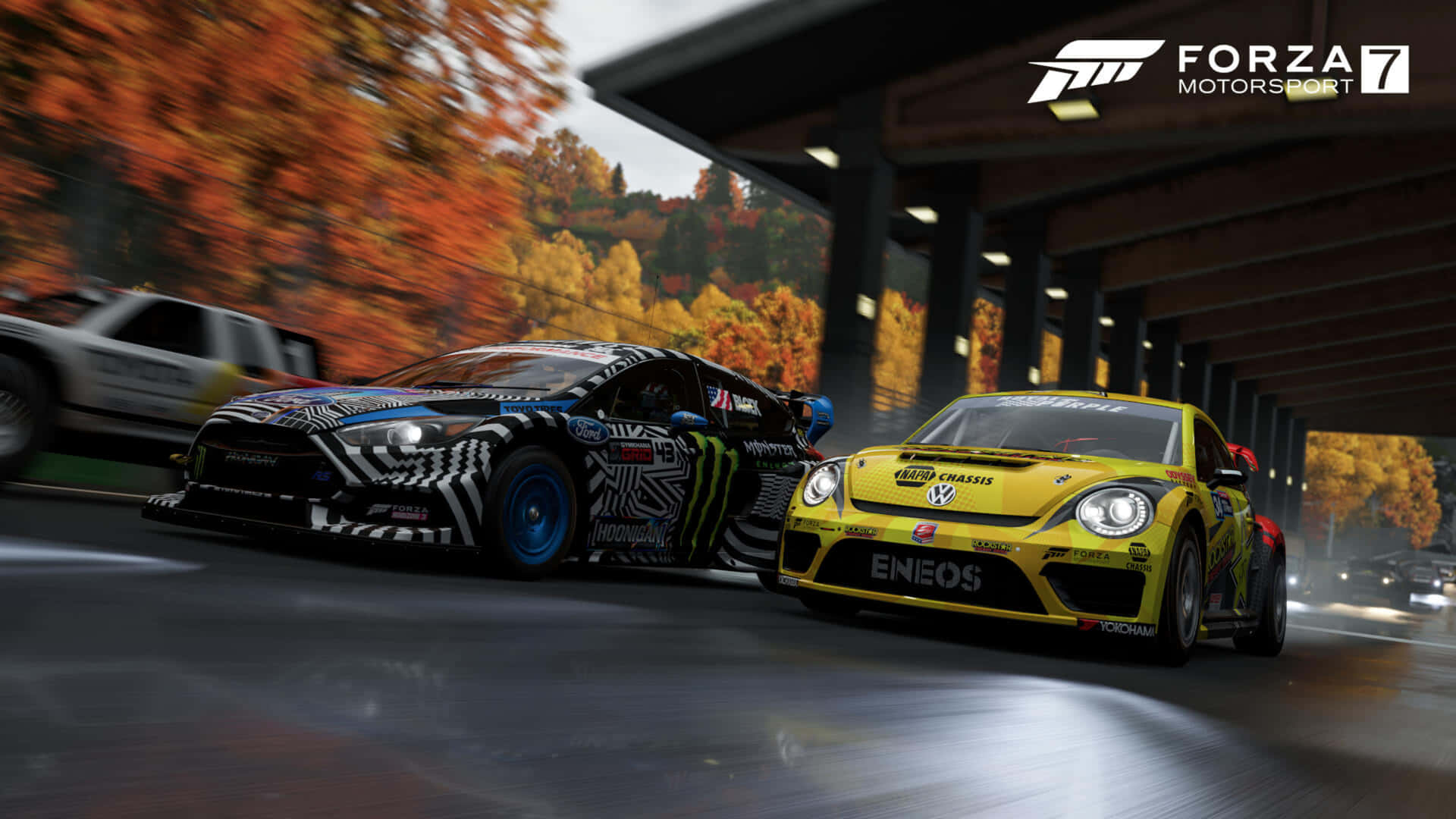 4kbakgrund Med Forza Motorsport 7 Racing Race Cars