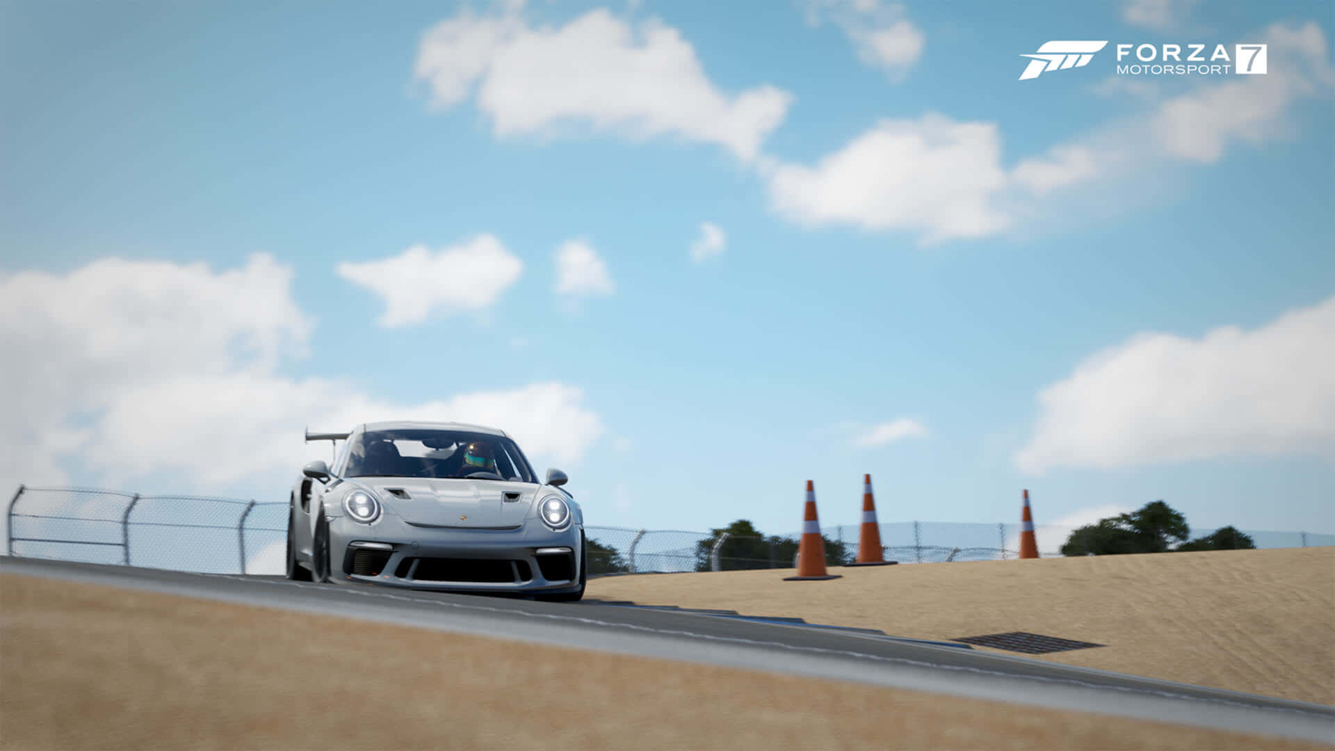 4k Forza Motorsport 7 Silver 2023 Porsche 911 Background