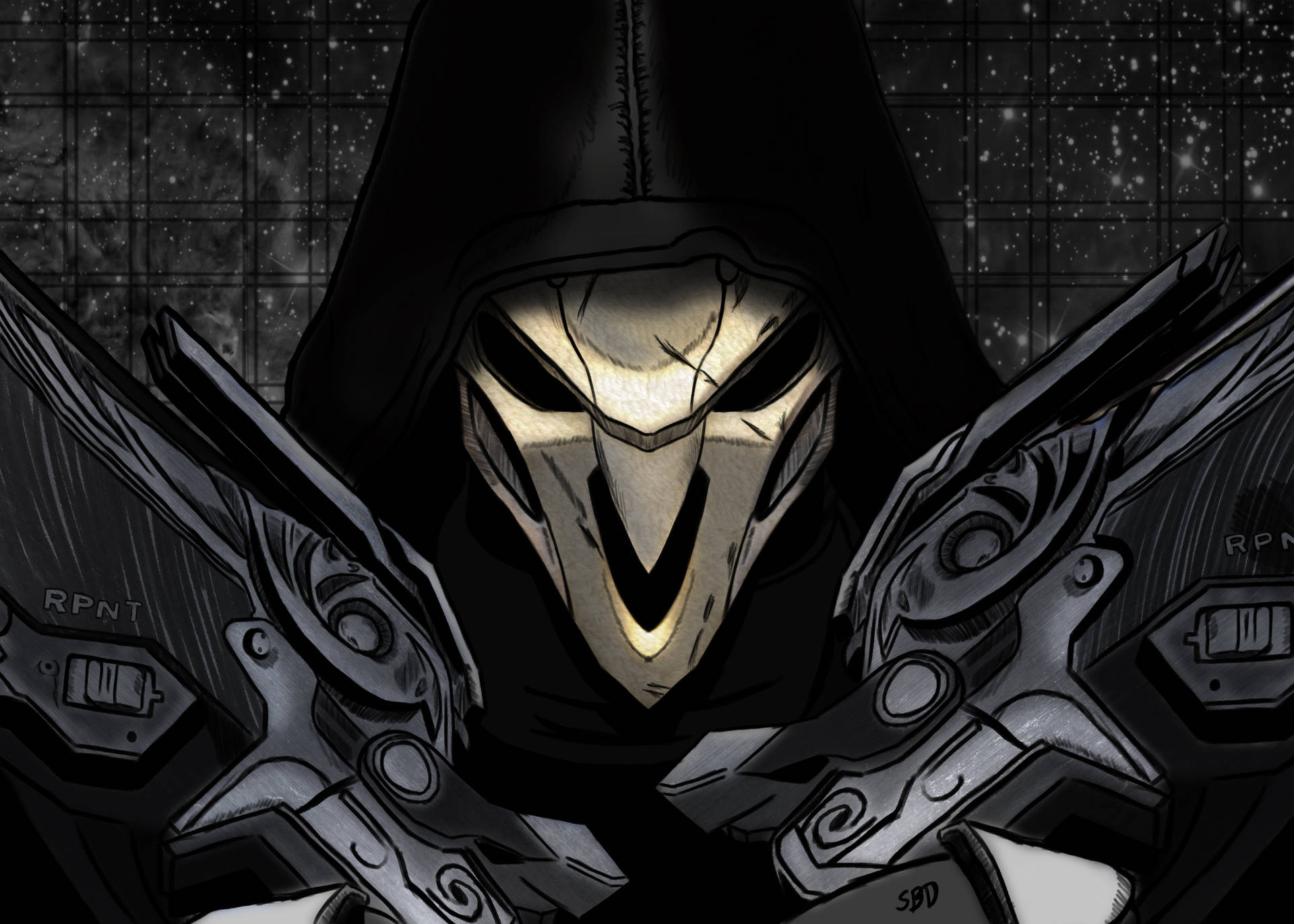 4k Gaming Phone Reaper Overwatch Wallpaper