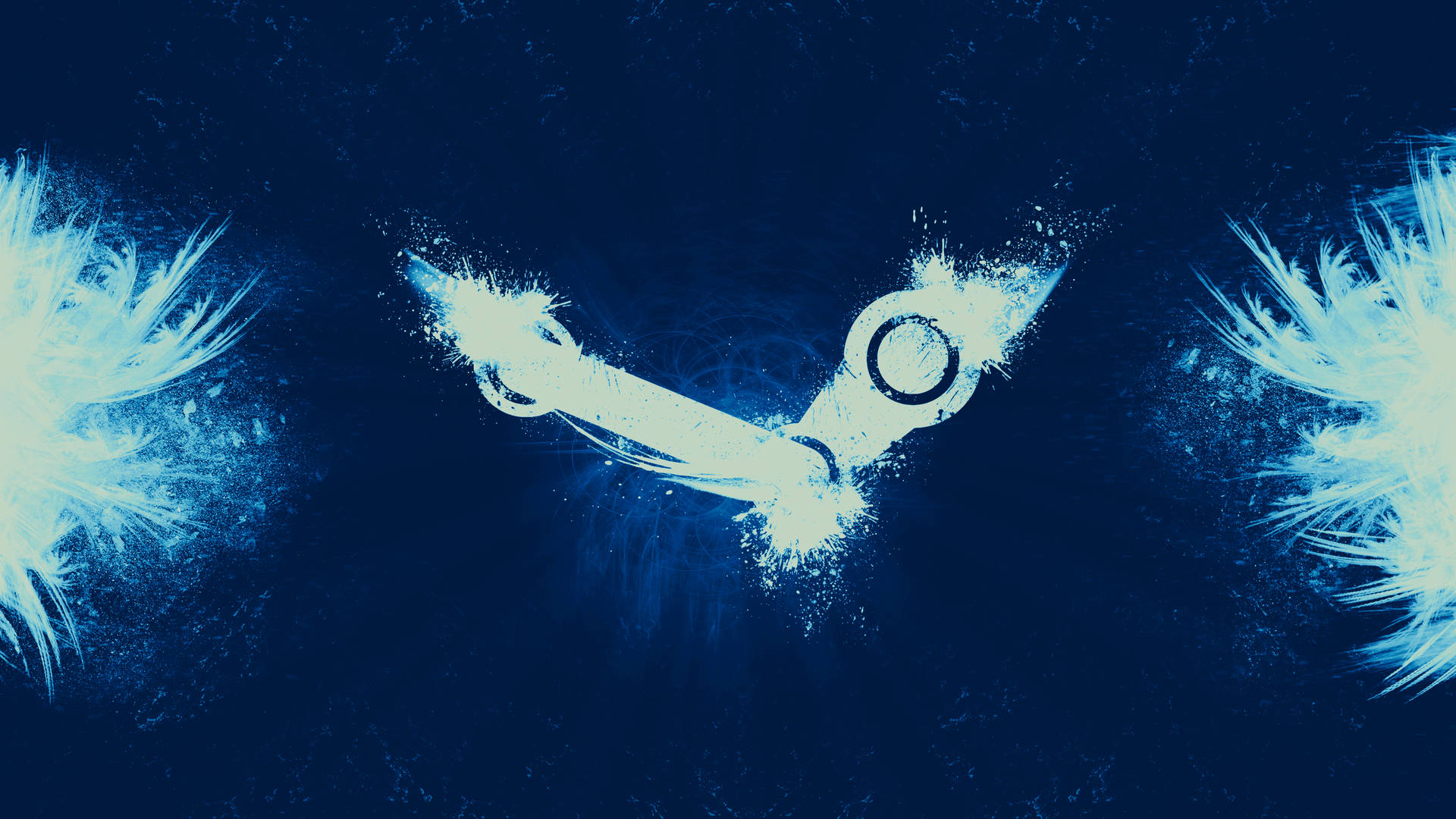 4k Gaming Steam Logo Wallpaper
