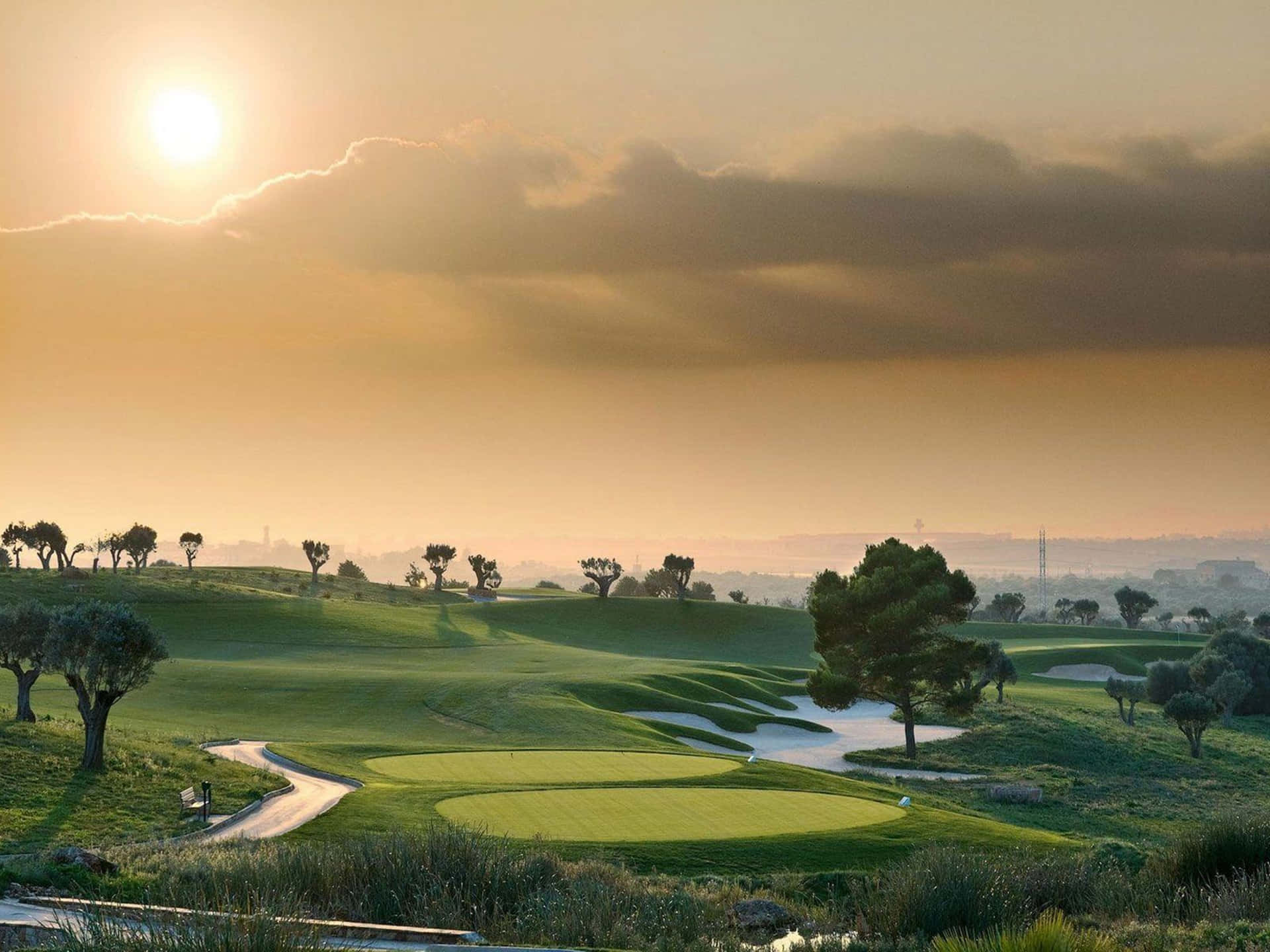 Spectacular 4K Golf Course Panoramic View