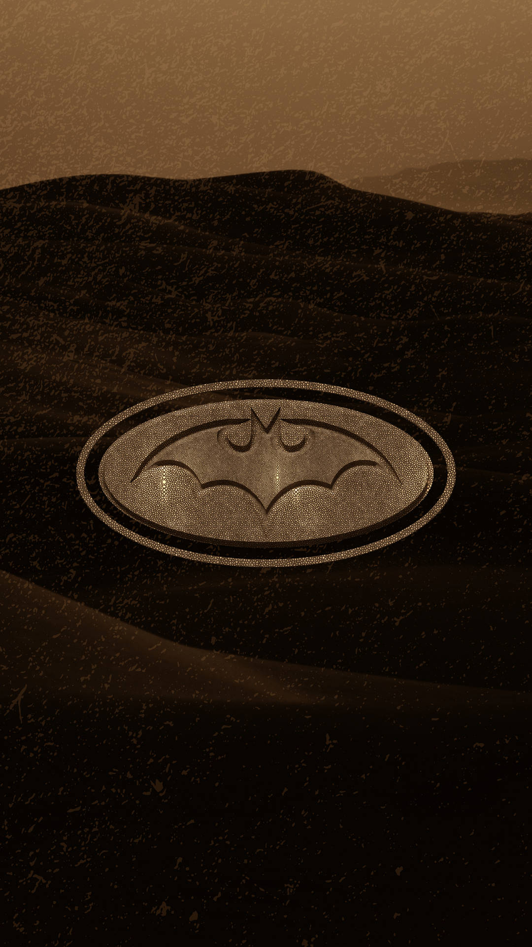 Emblemado Logotipo Do Batman De Gotham Em 4k. Papel de Parede