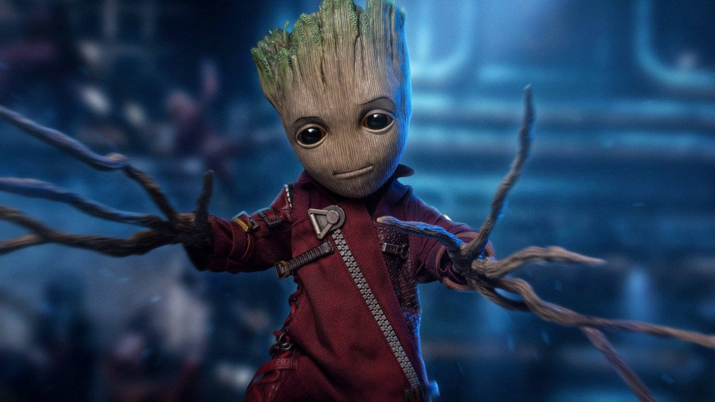 4k Guardians Of The Galaxy Baby Groot Wallpaper