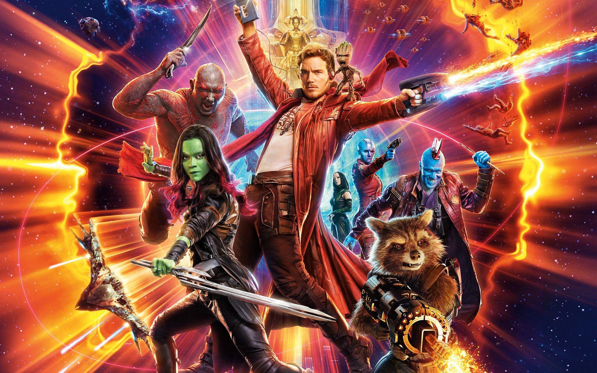 Vivil'esperienza Di Marvel's Guardians Of The Galaxy In 4k Sfondo