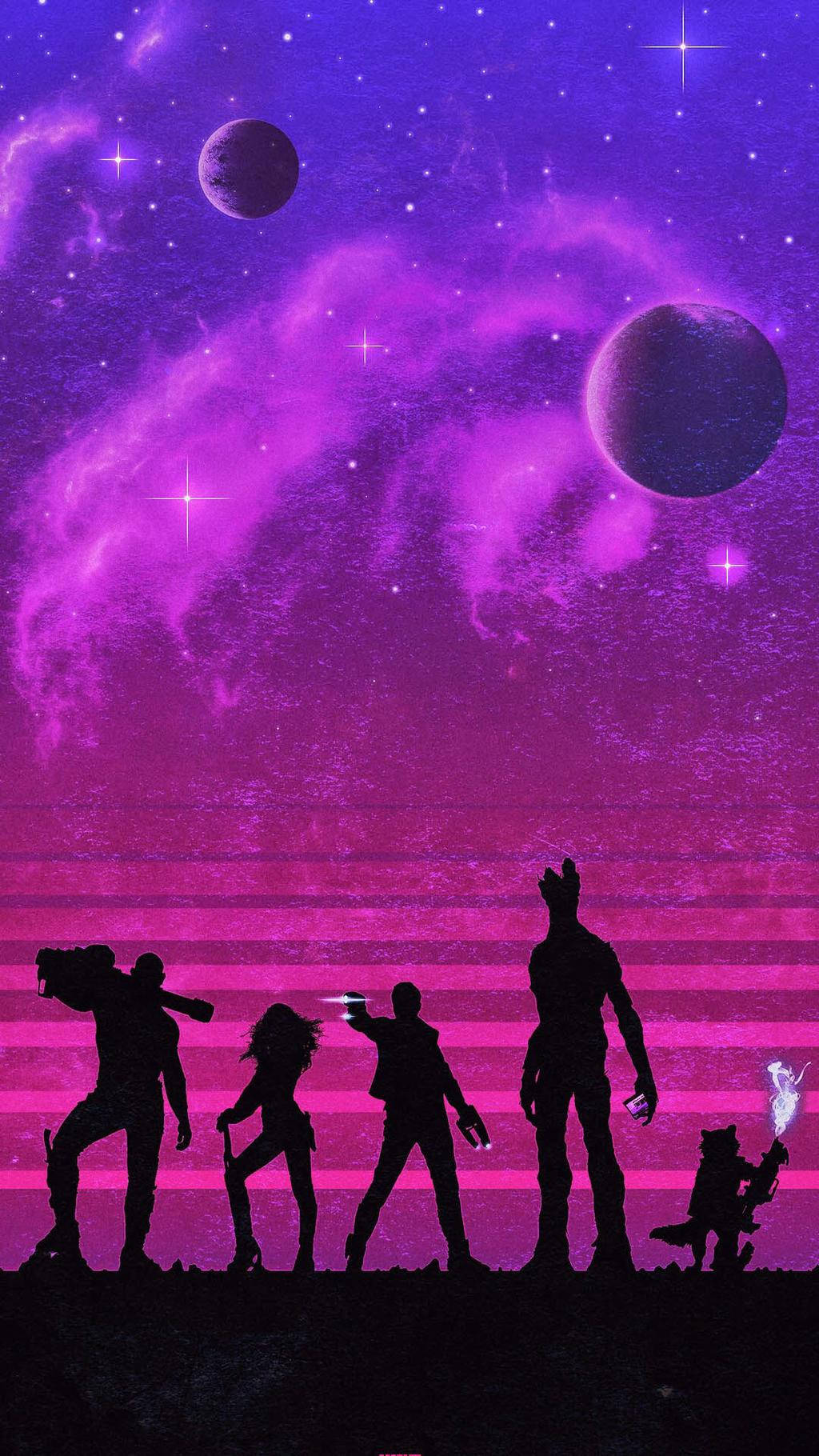 Udforsk de fjerne egne af universet med Gardsvagterne af Galaksen! Wallpaper