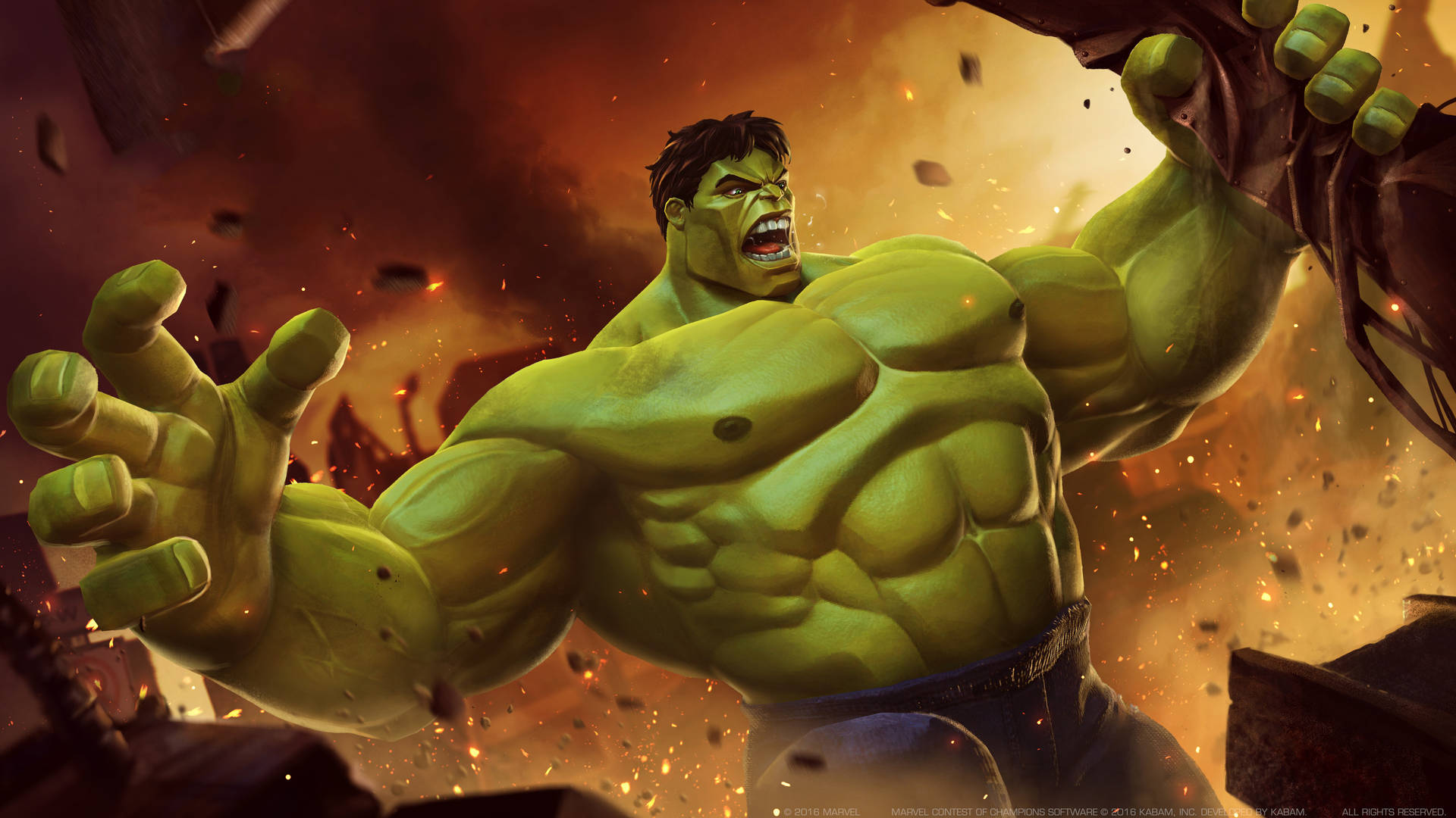 4k Hulk Contest Of Champions Background