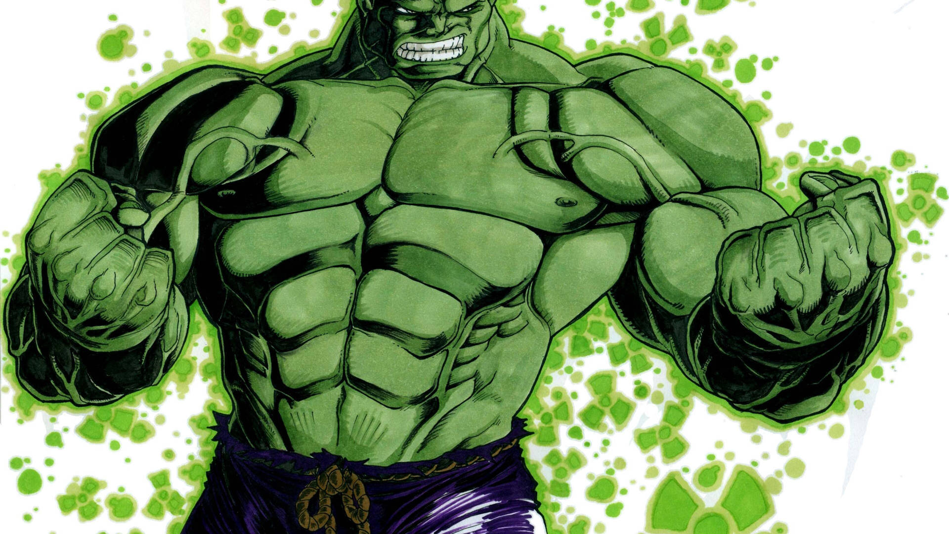 4k Hulk Fanart Background