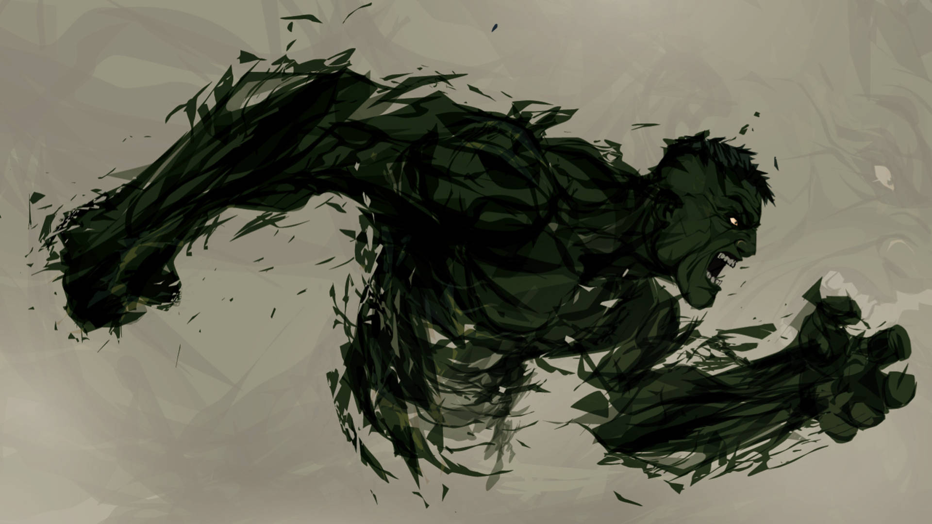 4k Hulk Scratched Artwork Background