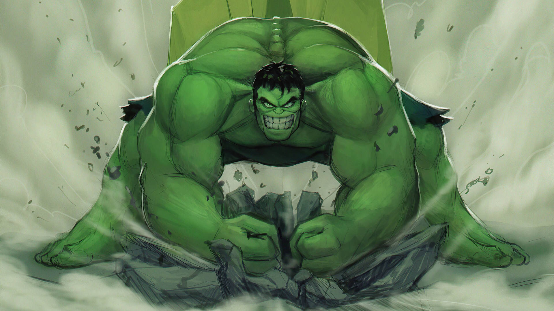 4k Hulk Smashing Background