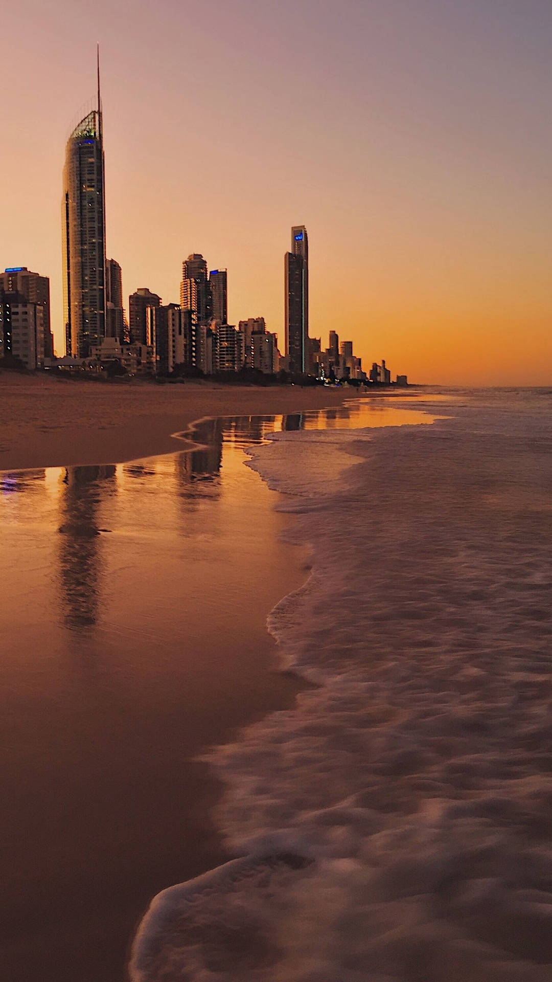 4k Iphone City During Sunset On Beach