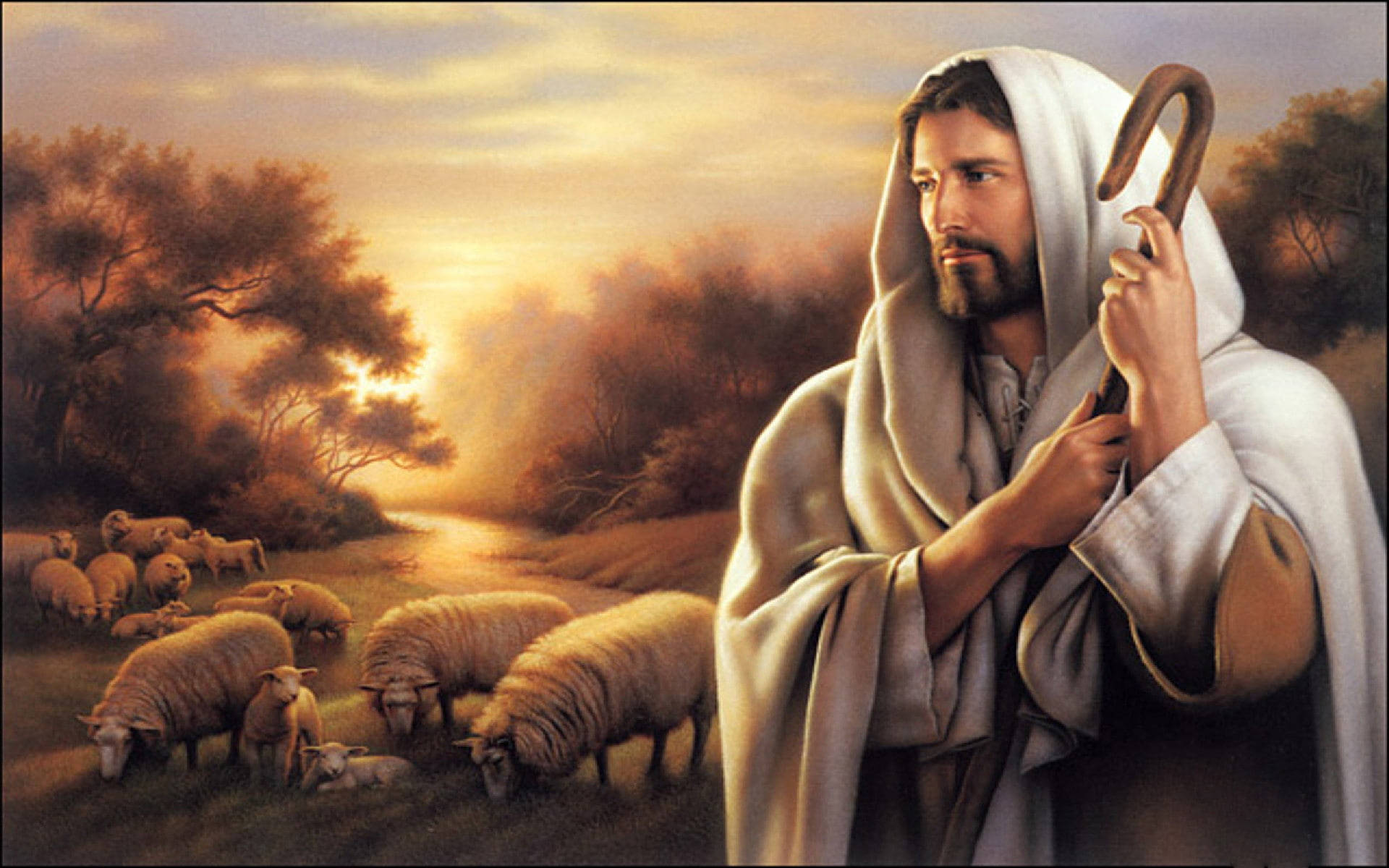 4k Jesus Is My Shepherd Wallpaper