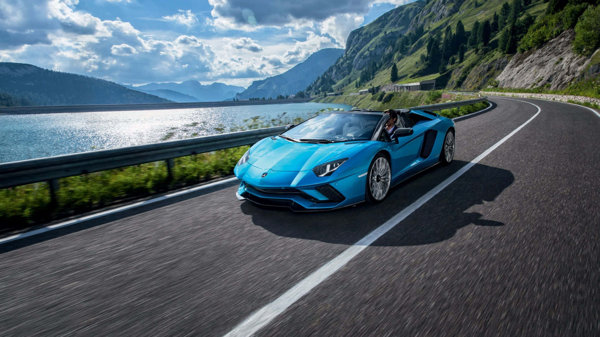 Enlyxig Lamborghini Skiner Klart I 4k-upplösning.