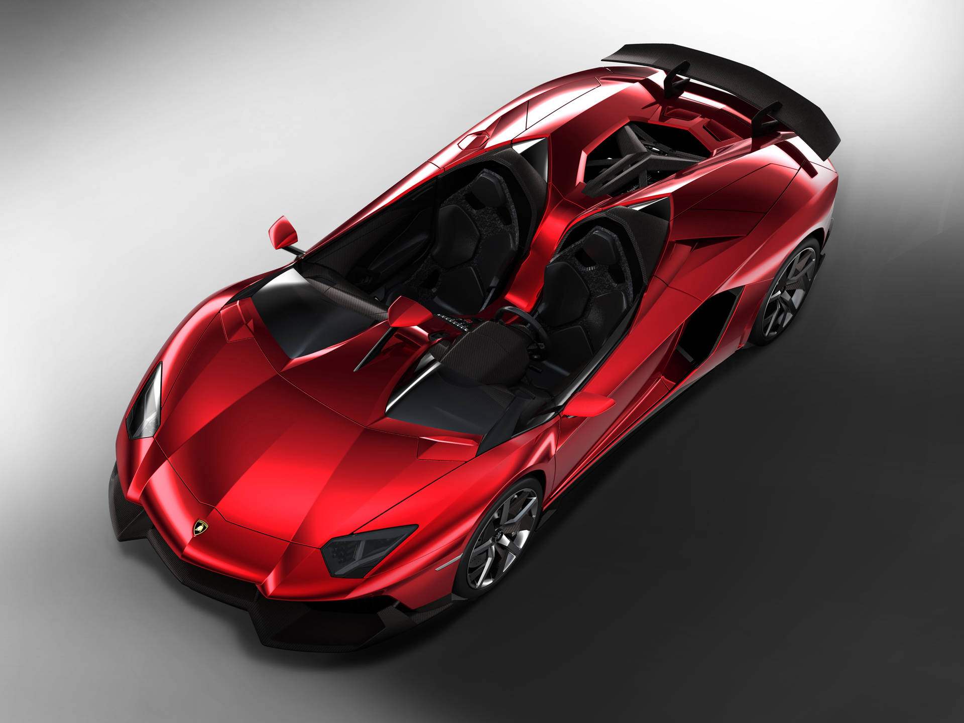 4k Lamborghini Aventador Sleek Red Wallpaper til mobilen Wallpaper