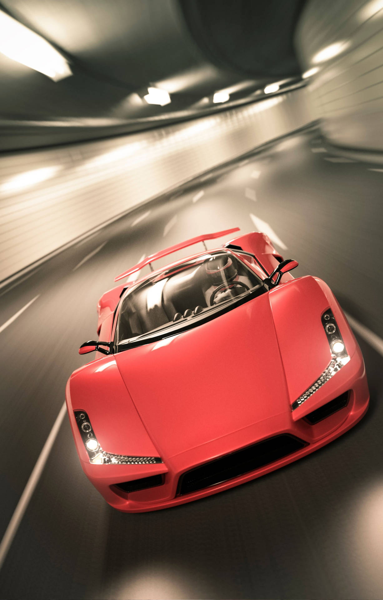 Fondode Pantalla Lamborghini 4k Para Iphone, En Rojo Y Difuminado. Fondo de pantalla