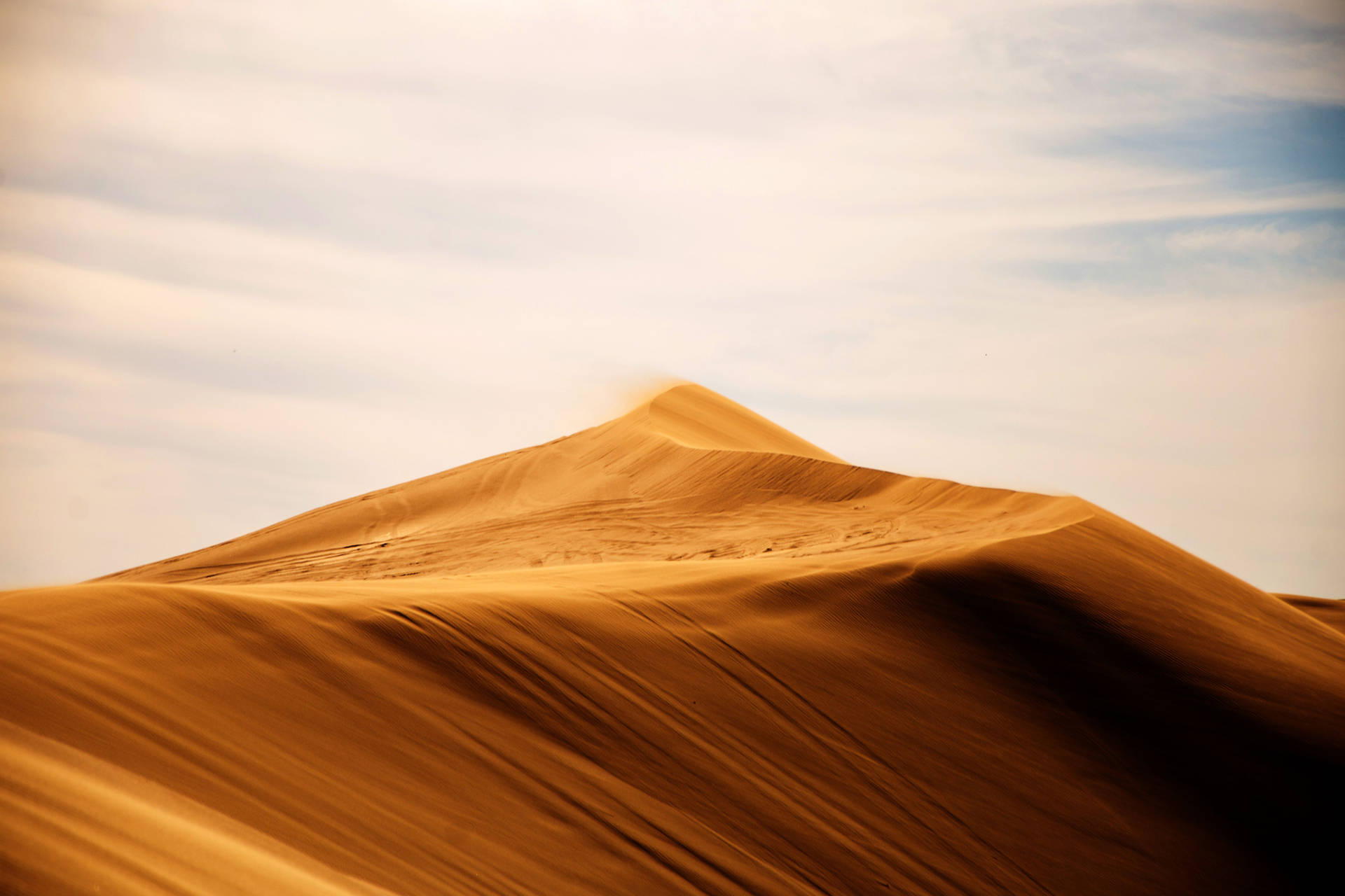 4K landskab Sand Dunes Sahara solnedgang tapet Wallpaper