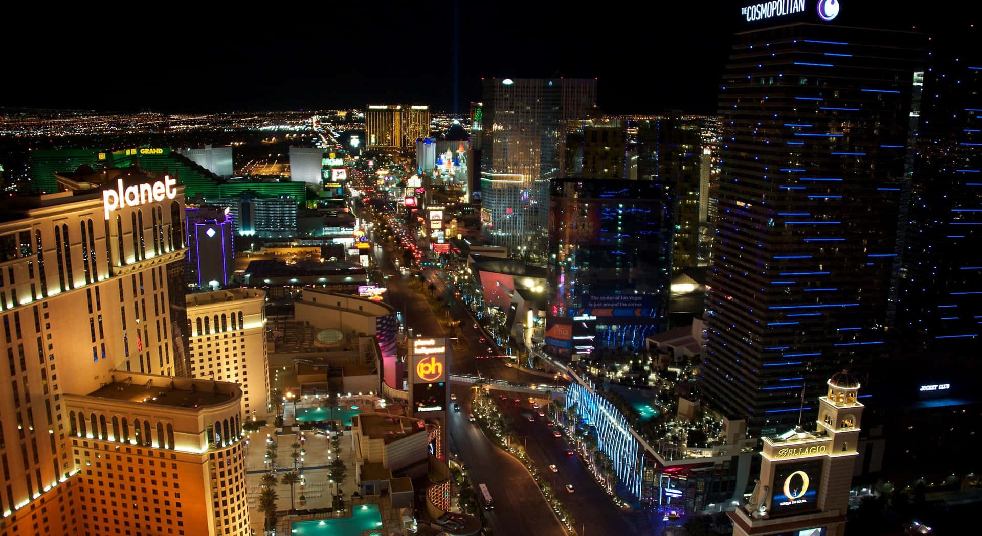 Dieglitzernden Lichter Von Las Vegas