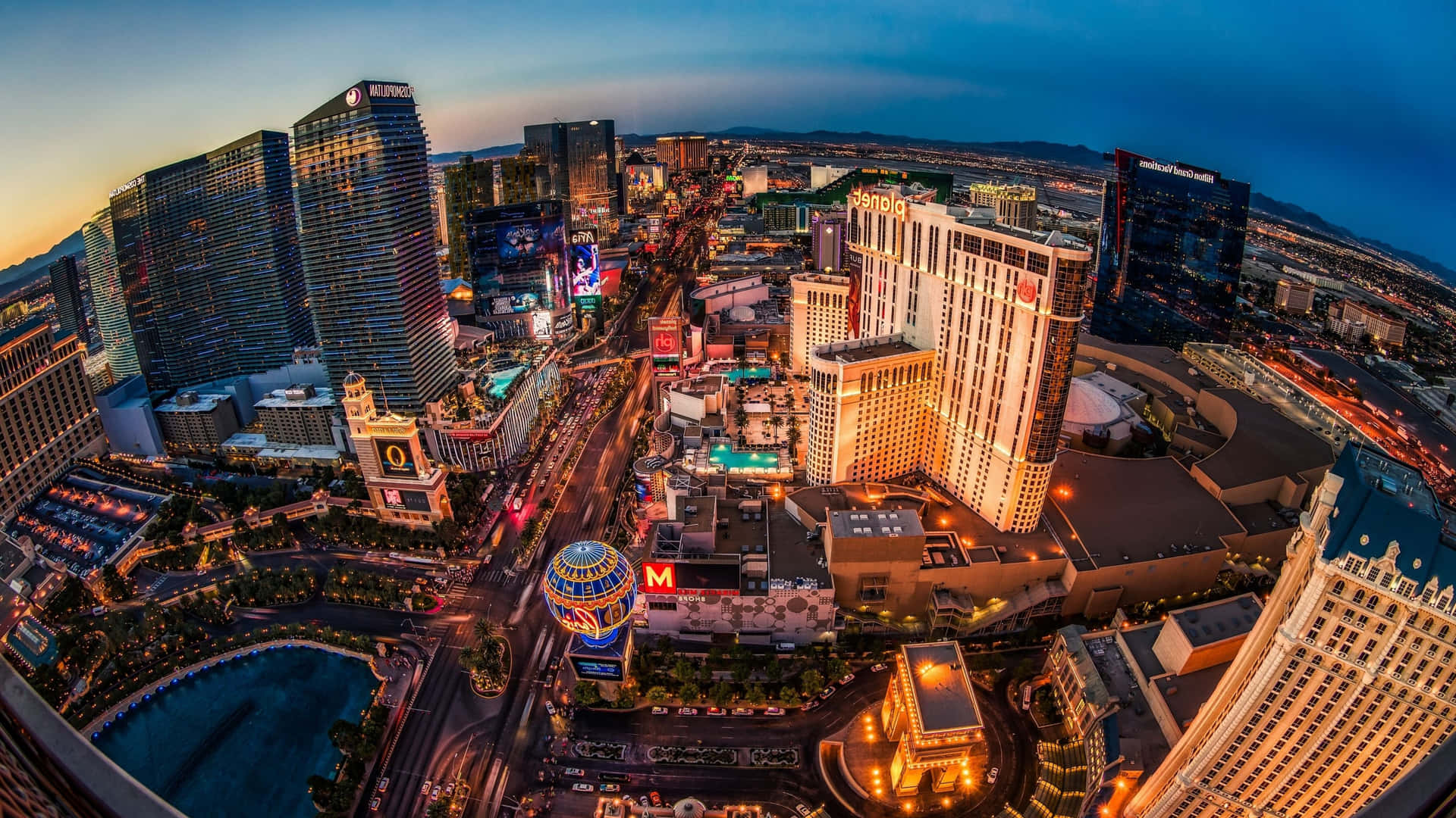 Magnificent 4K View of the Las Vegas Strip