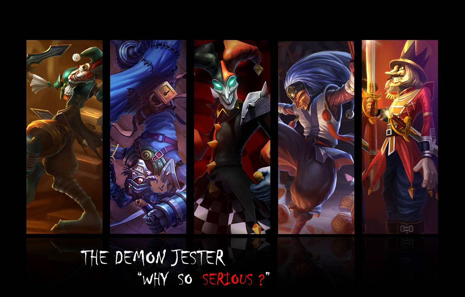 4k League Of Legends Demon Jester Wallpaper