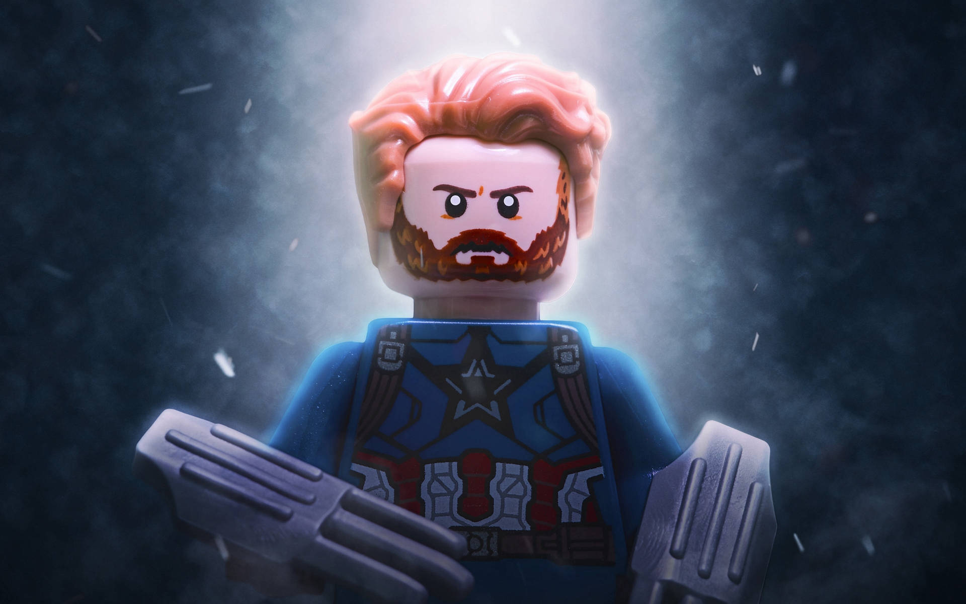 4k Lego Captain America Background