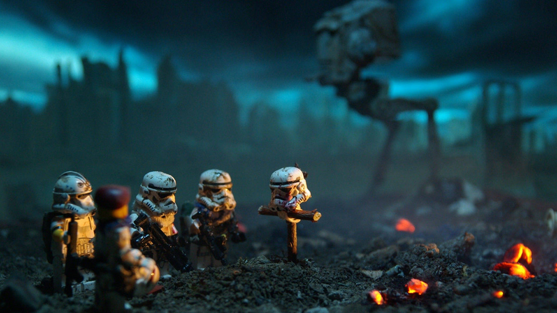 4k Lego Wars Background