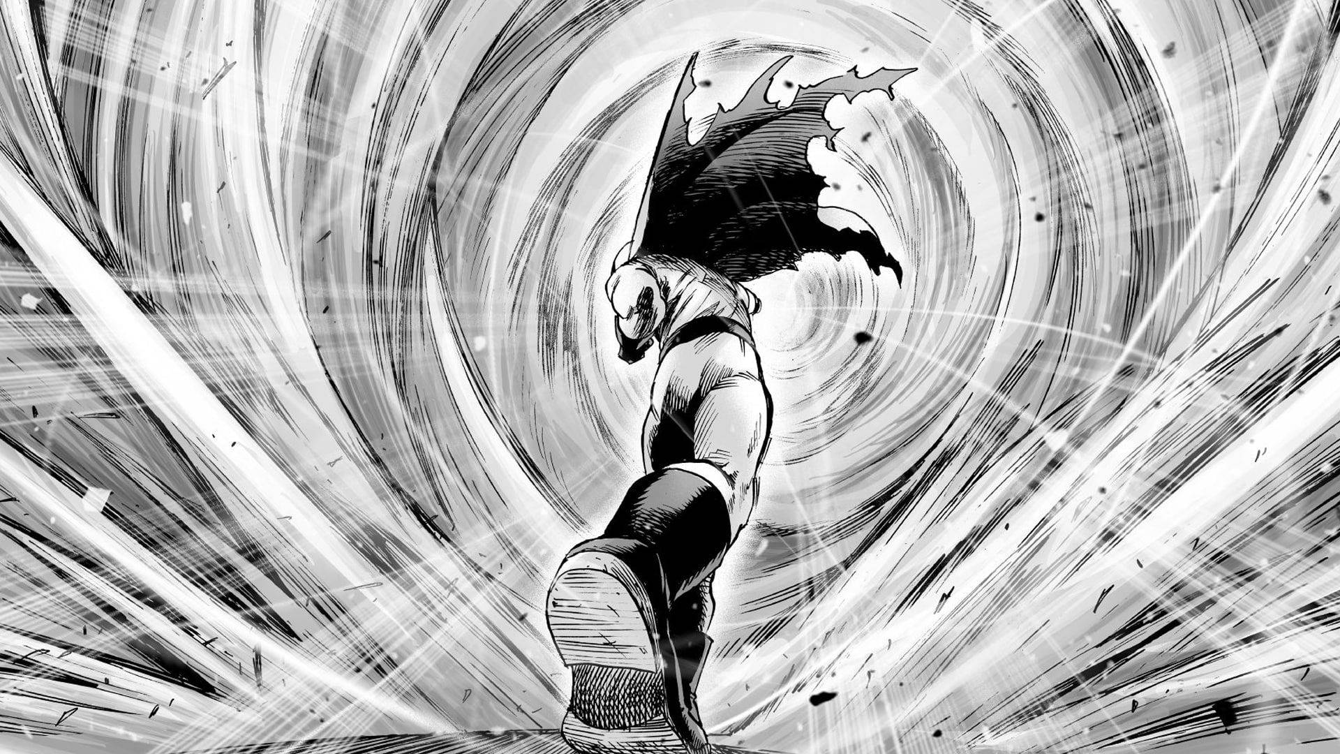 4k Manga One Punch Man Background