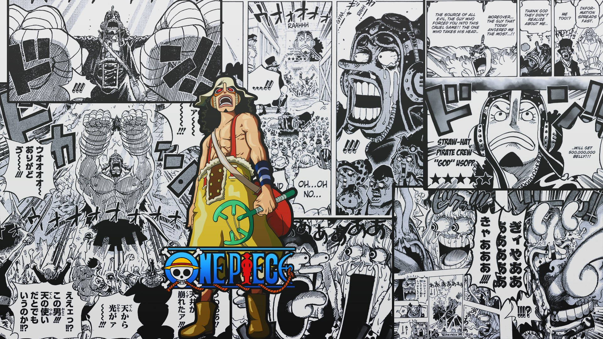 4k Manga One Piece Usopp Background