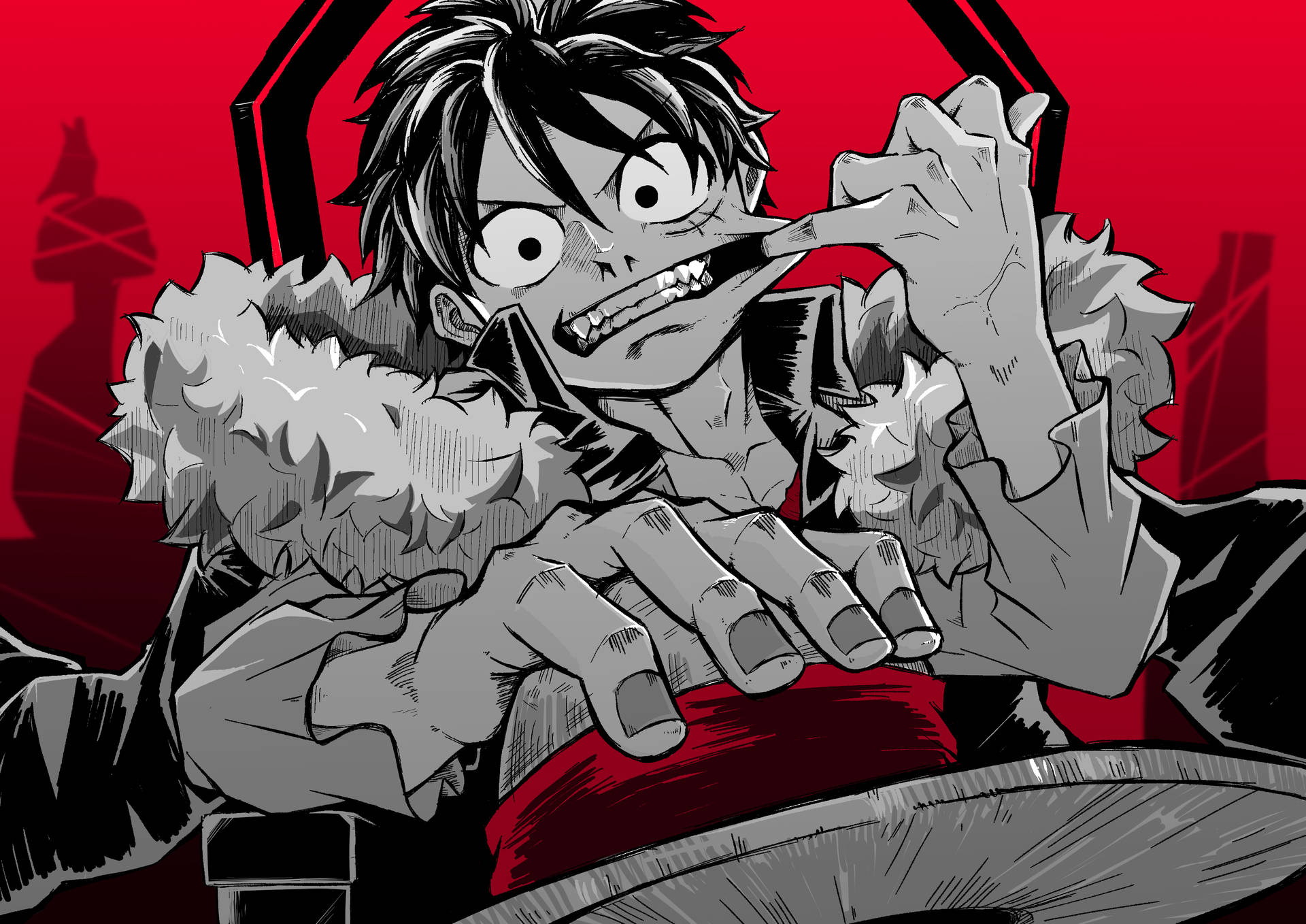 4k Manga One Piece Background