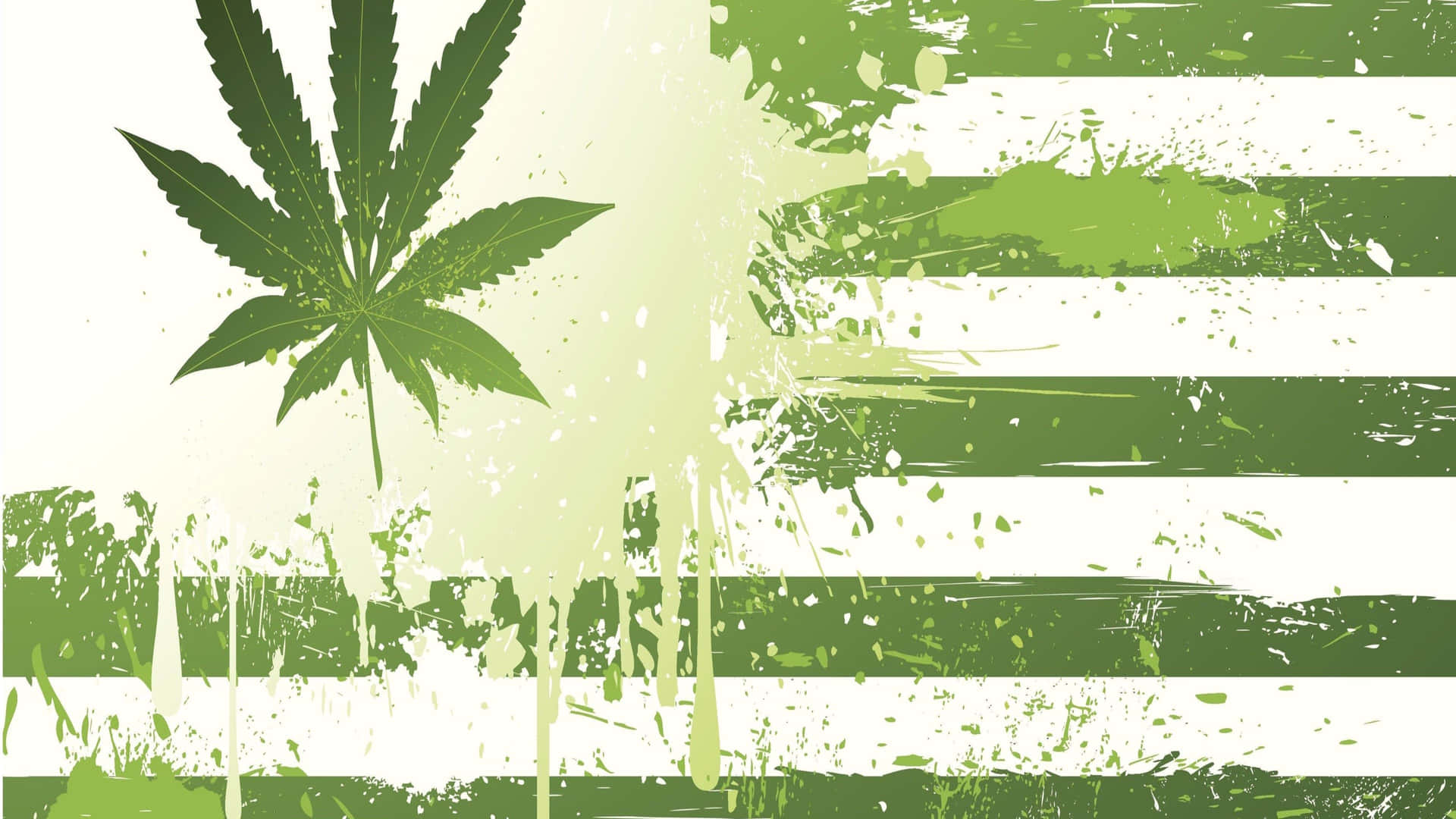 4K Marihuana Flag Tapet - Udtryk dit marihuana tilhørsforhold med 4K-opløsningen af ​​denne grønne cannabis-flag. Wallpaper