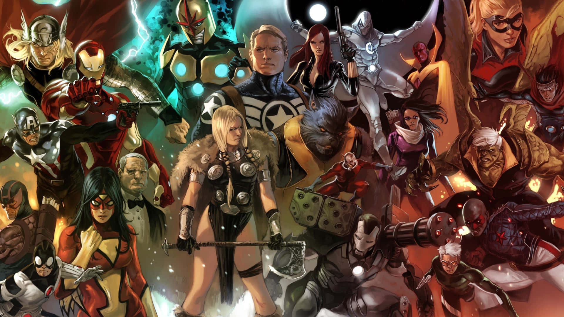 Epic 4K Marvel Superheroes Desktop Wallpaper