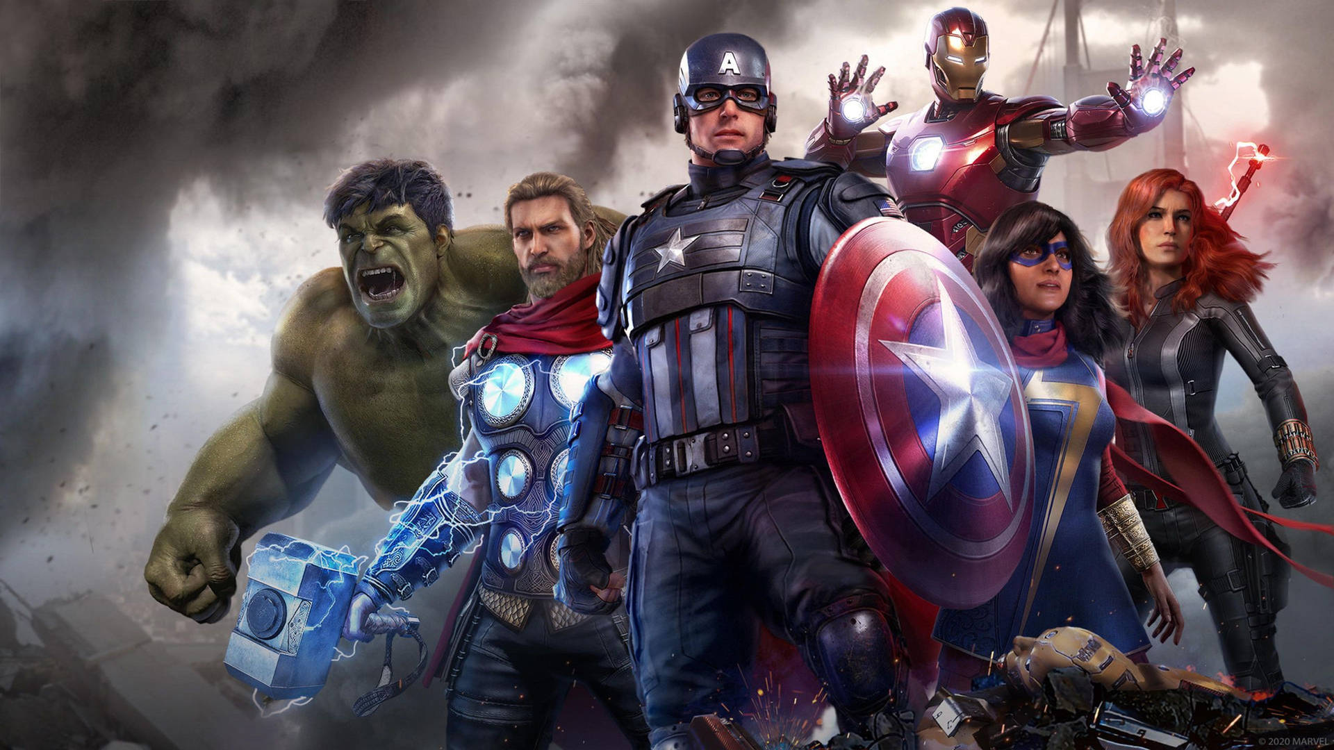 4k Marvel Game Poster Background