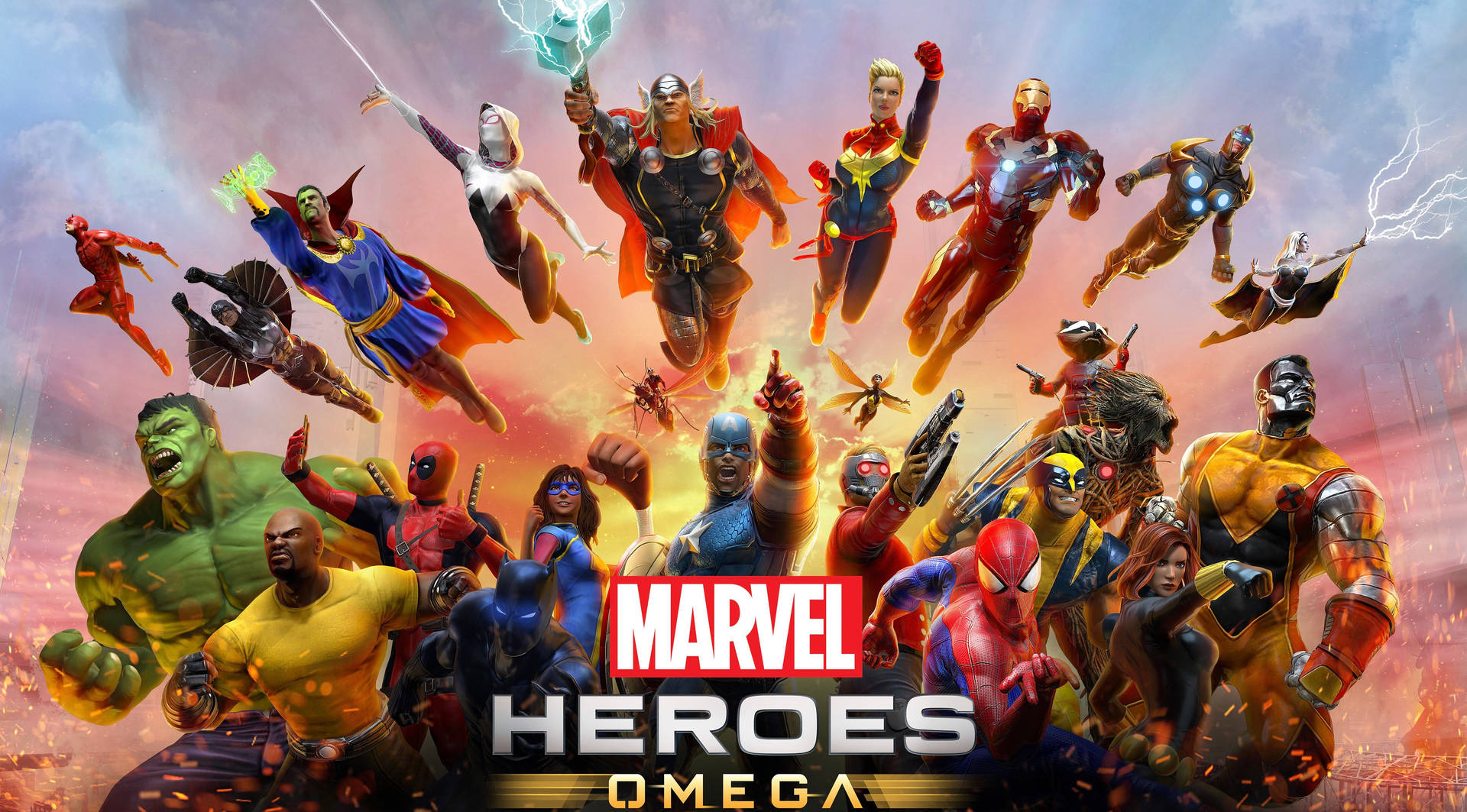 4k Marvel Heroes Omega Background