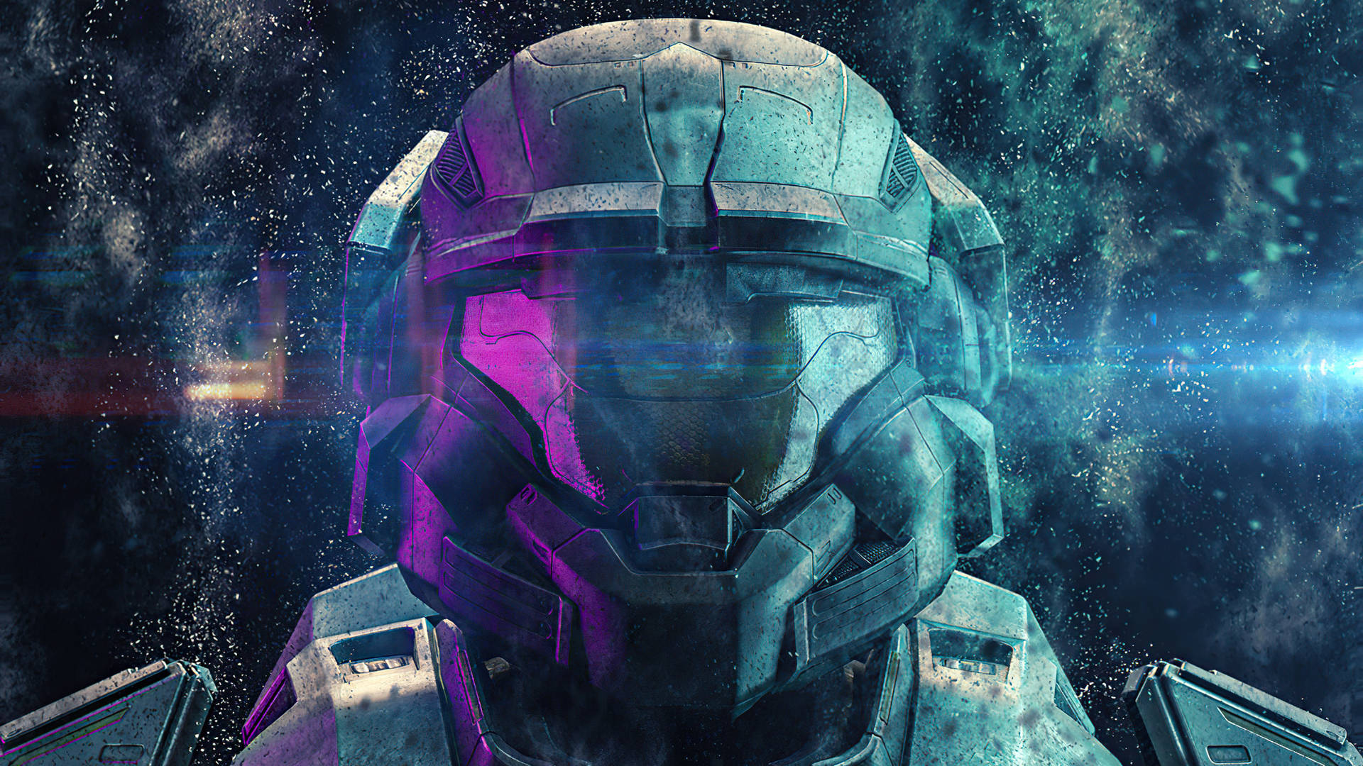 4k Master Chief In Galaxy Close-up