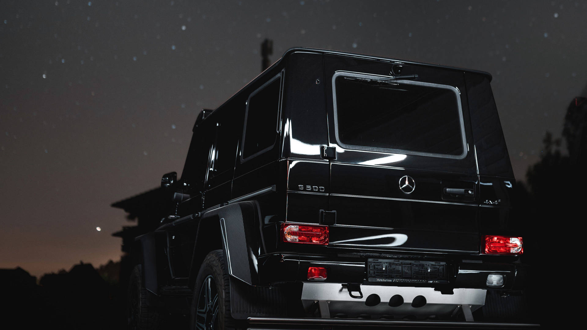4k Mercedes G-class Black Wallpaper