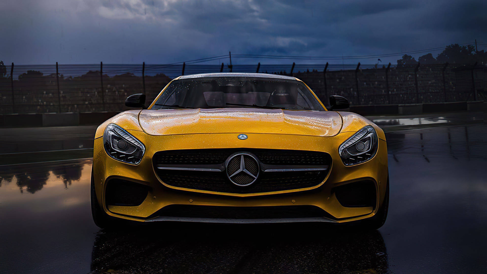 4k Mercedes Stunning Yellow Wallpaper