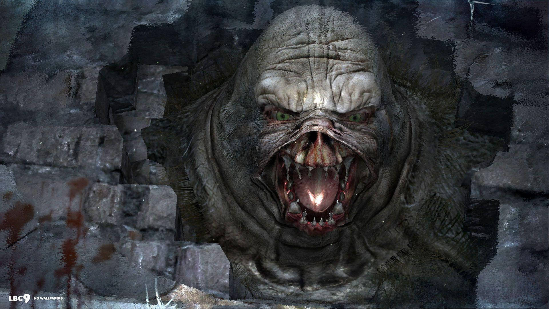 4k Metro 2033 Mutant Out Of Wall Wallpaper