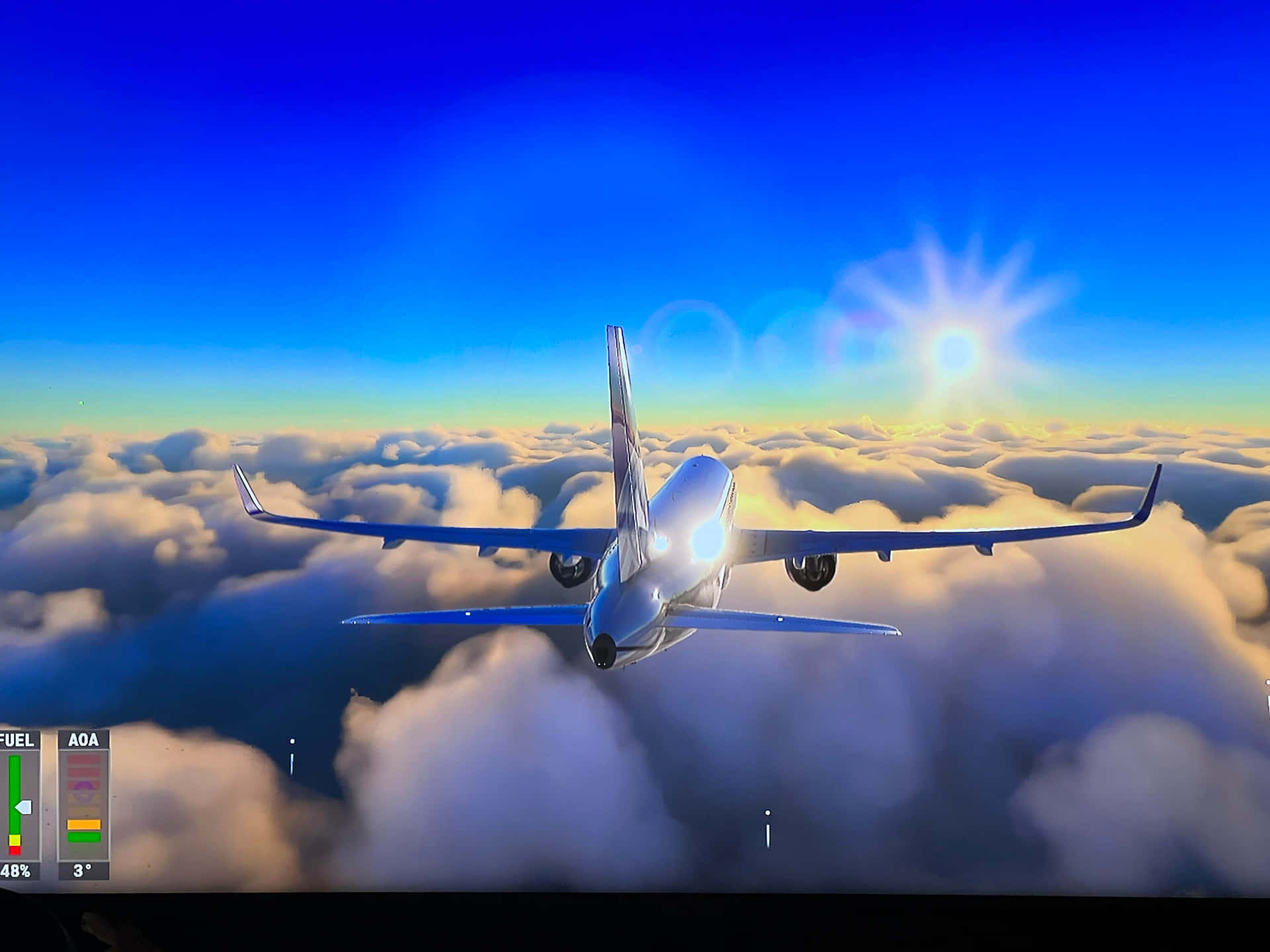 Fondode Pantalla De Microsoft Flight Simulator En 4k: Captura De Pantalla Real Del Juego