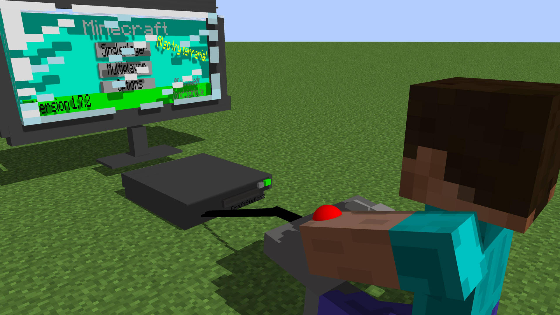 4k Minecraft Boy Playing Videogame Wallpaper