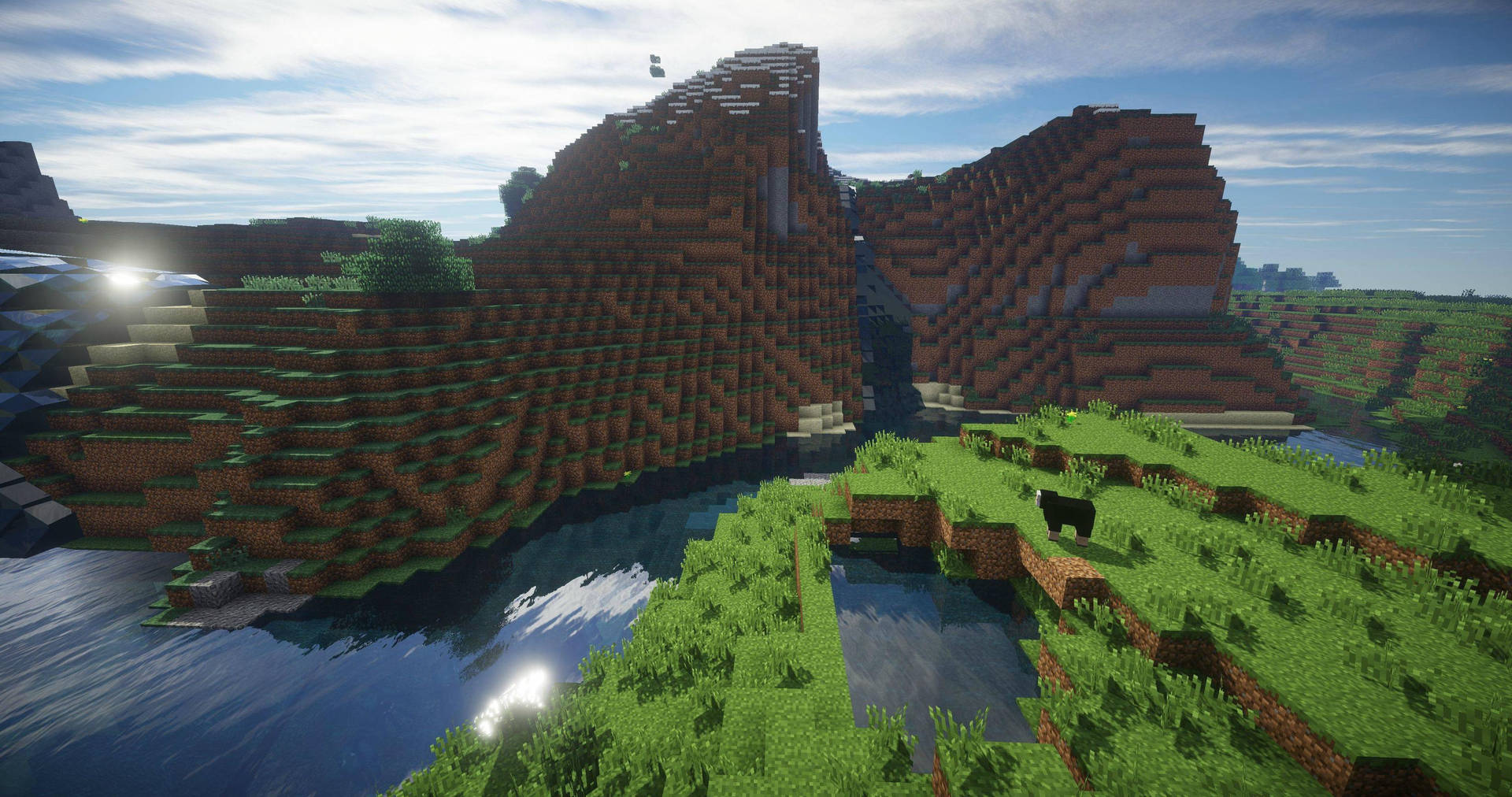 4k Minecraft Landscape Scenery