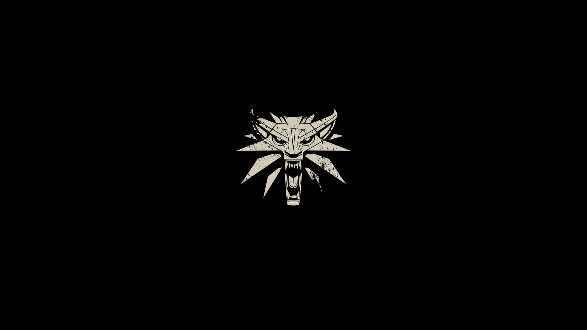 4k Minimal The Witcher 3 Logo Wallpaper