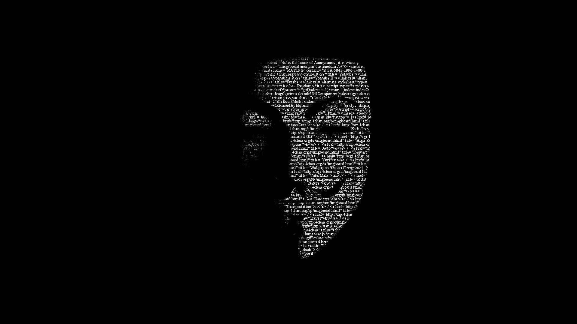 4k Minimalist Anonymous Mask Wallpaper