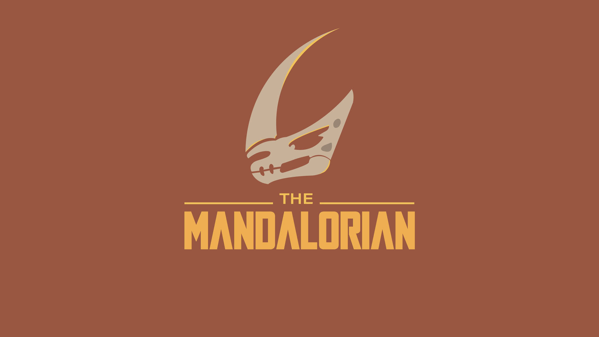 4K Minimalist The Mandalorian Wallpaper